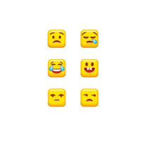 Emoji Cubes Badge